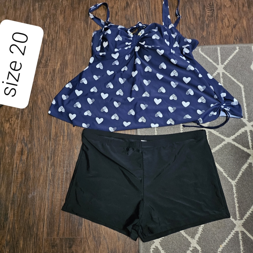 New swimming tankini set size  20w